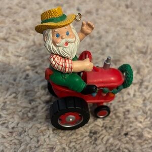 1989 Enesco Coproration Santa Tractor ornament